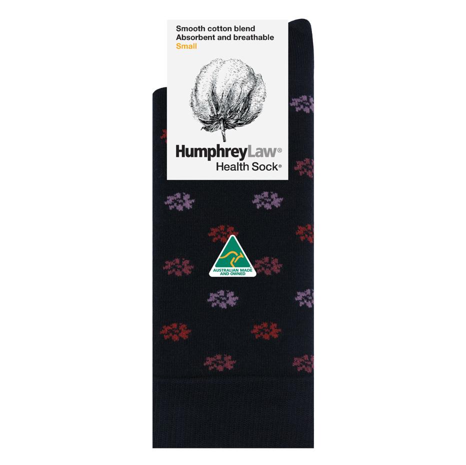 Humphrey Law Merc Cotton Pattern Ladies Sock